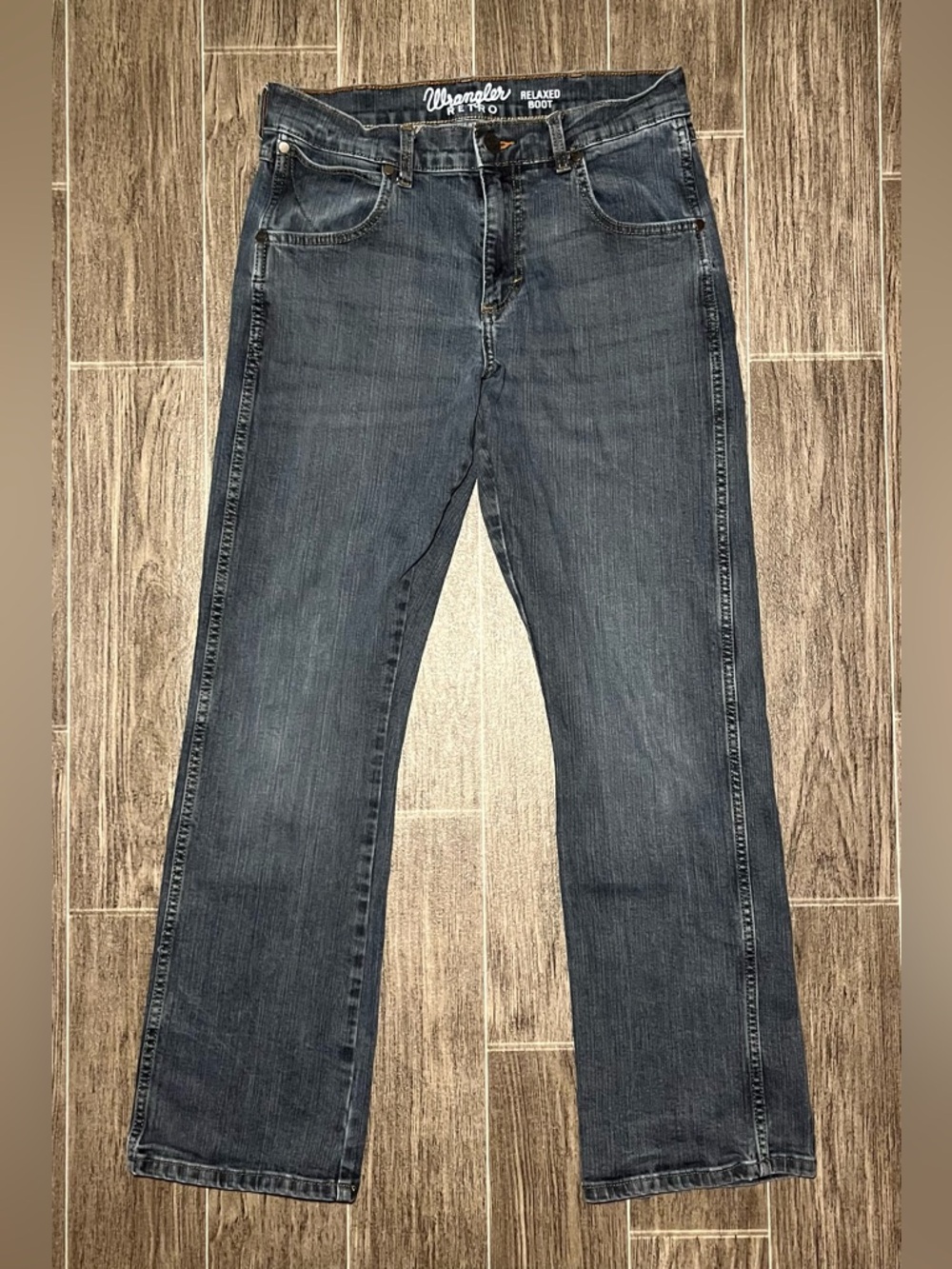 Wrangler Retro Relaxed Boot Jeans Men’s Size 30x30 Blue Stretch Denim